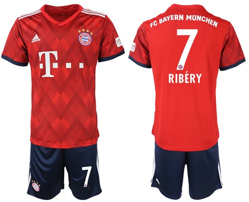 Bayern Munchen #7 Ribery Home Soccer Club Jersey - Click Image to Close